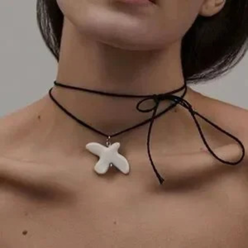 White Peace Dove Pendant Necklace Bird Necklace